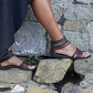 JP and Mattie leather Sandals, sz 9,  Sundance style